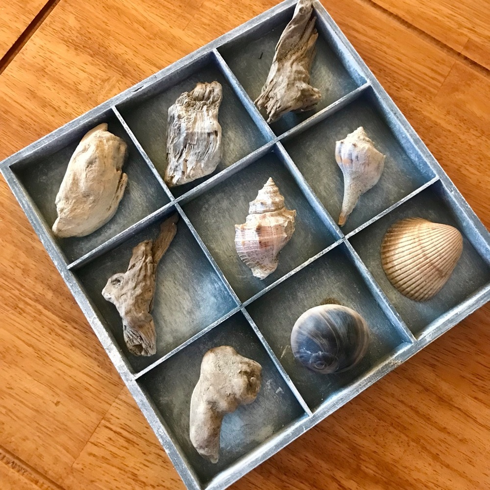 New Handmade Tic Tac Toe Nautical Ocean theme Board game